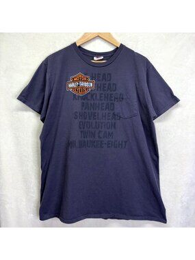 Harley Davidson Tee Shirt 2017 Purple Cotton Lone Wolf HD Spokane WA Men XL #e